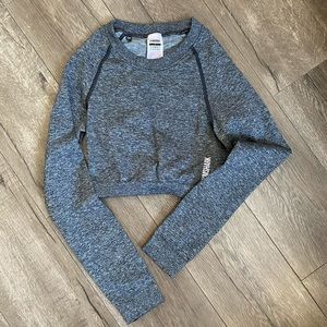 GYMSHARK Athletic Crop Top Long Sleeve